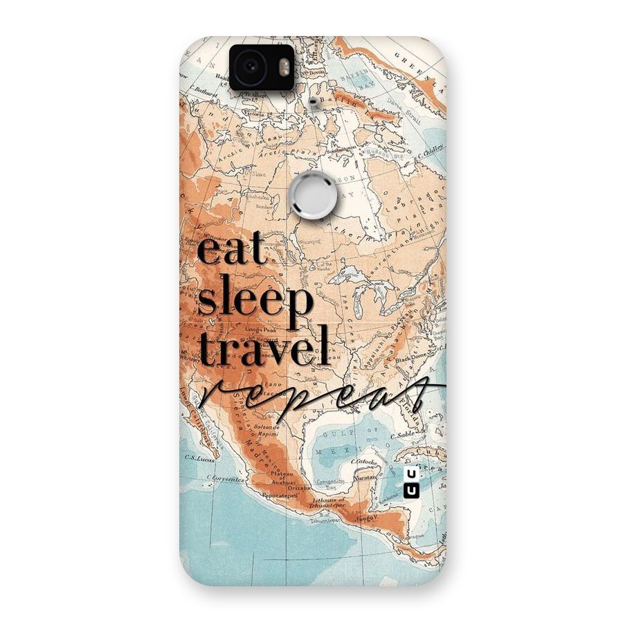 Travel Repeat Back Case for Google Nexus-6P