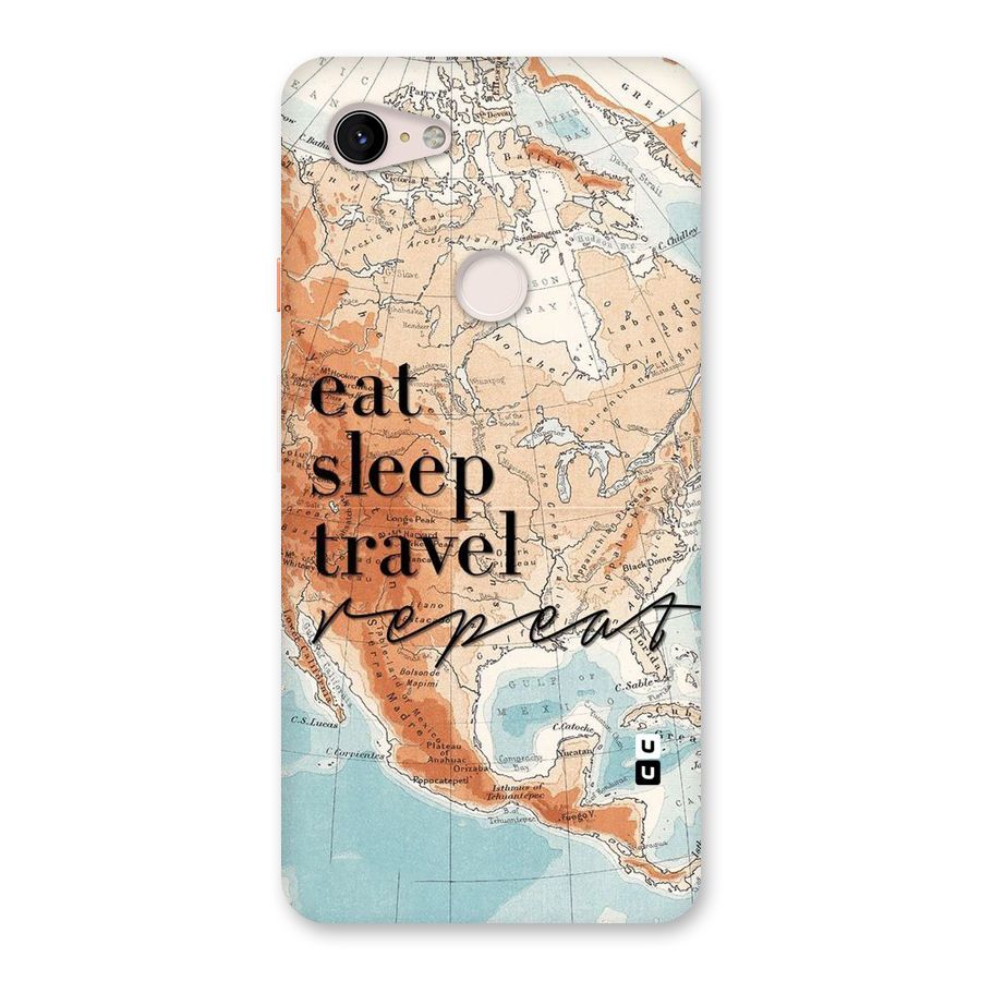 Travel Repeat Back Case for Google Pixel 3 XL