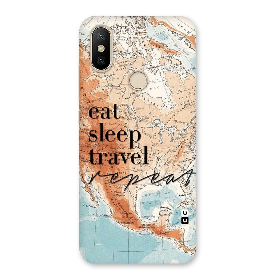 Travel Repeat Back Case for Mi A2