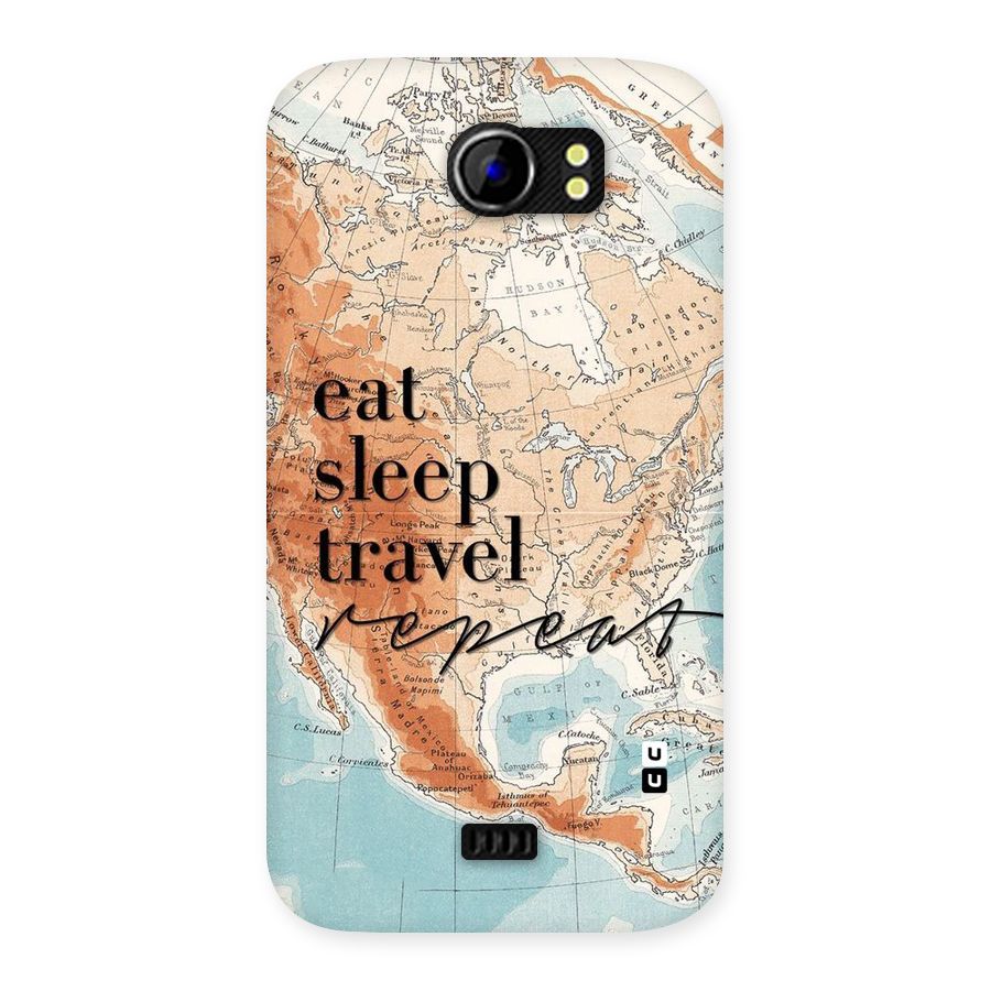 Travel Repeat Back Case for Micromax Canvas 2 A110