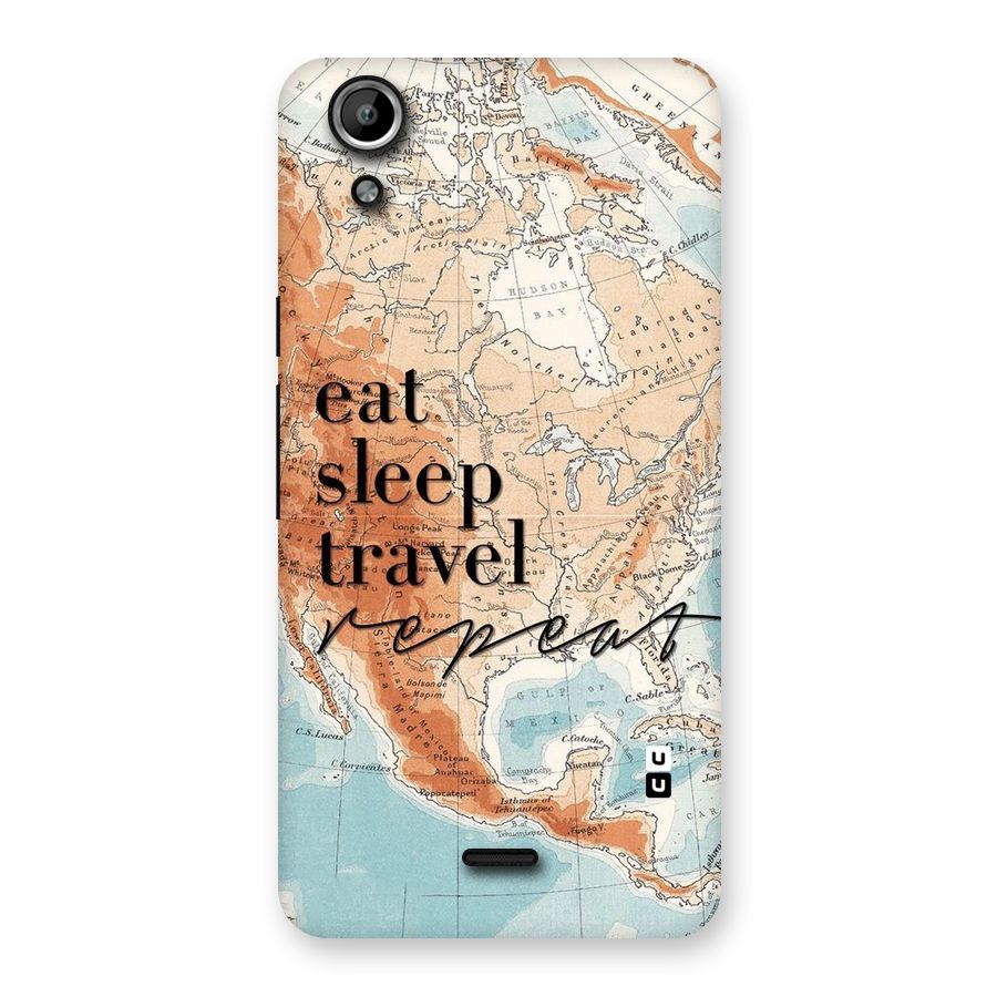 Travel Repeat Back Case for Micromax Canvas Selfie Lens Q345