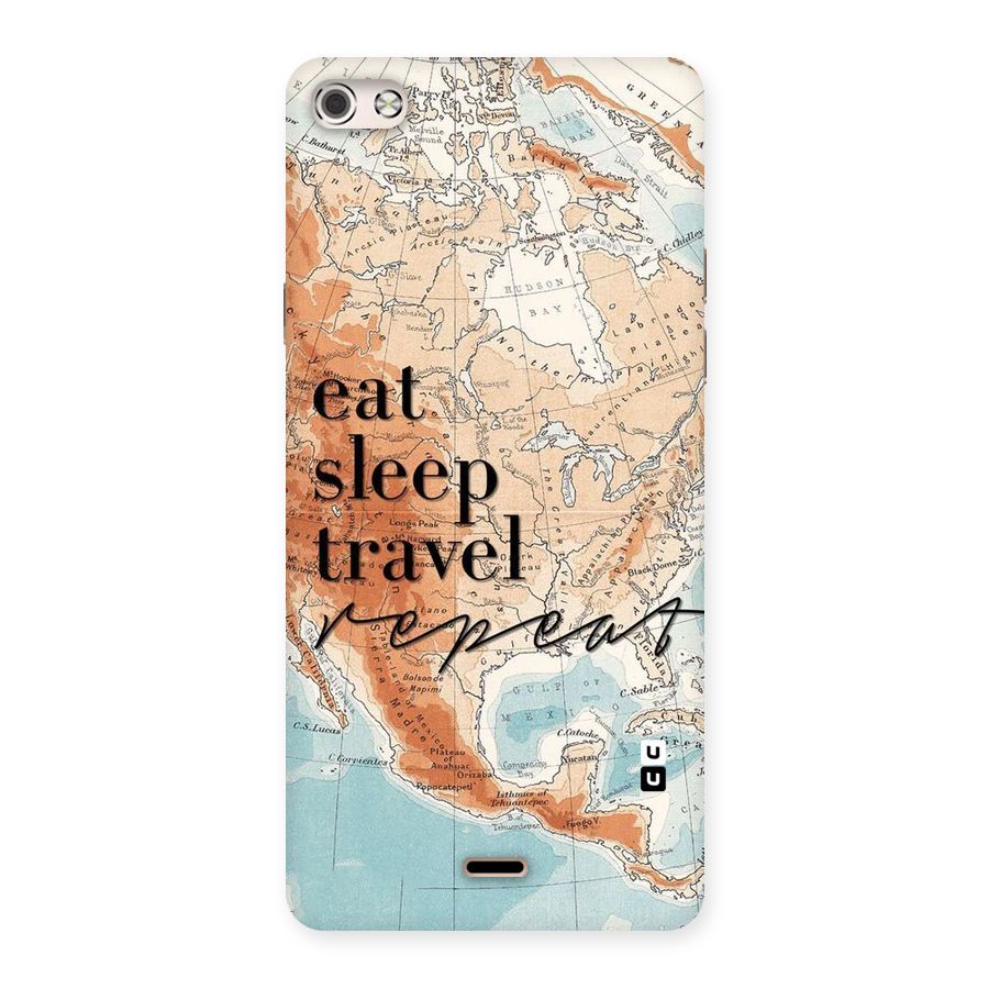 Travel Repeat Back Case for Micromax Canvas Silver 5