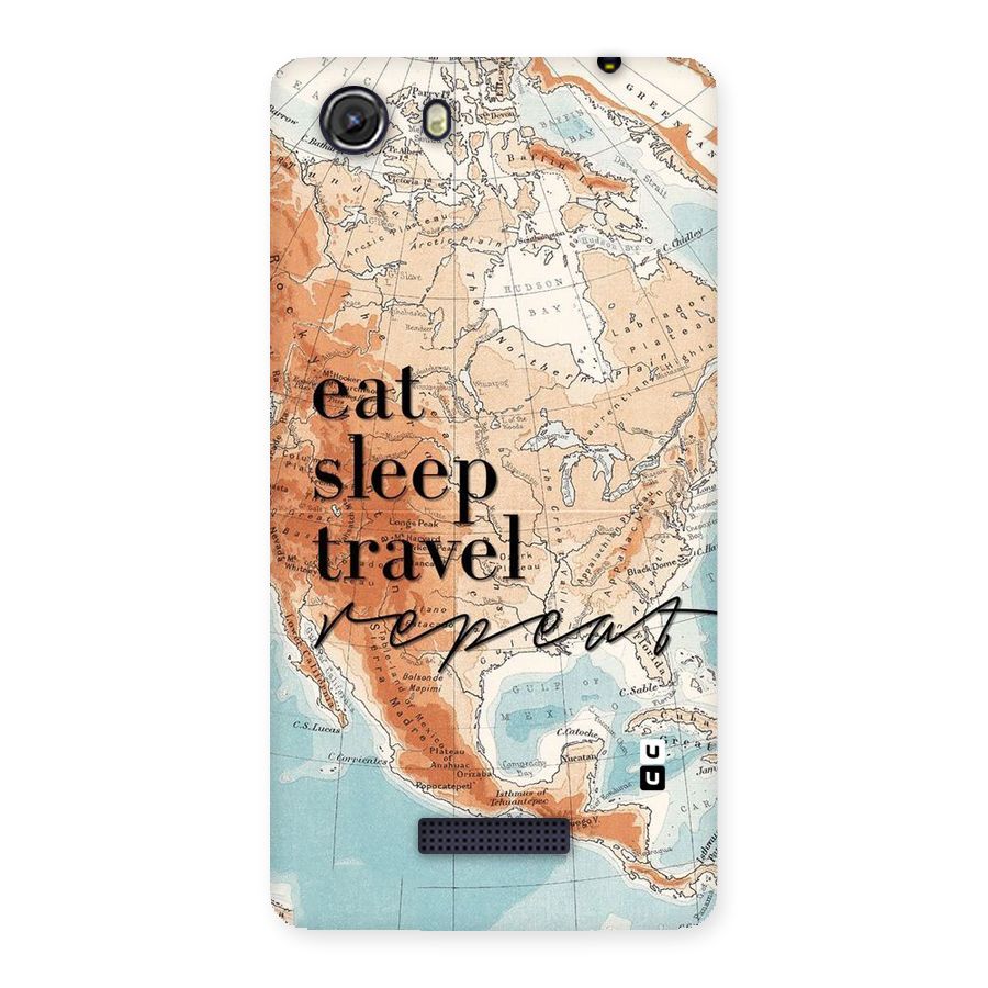 Travel Repeat Back Case for Micromax Unite 3