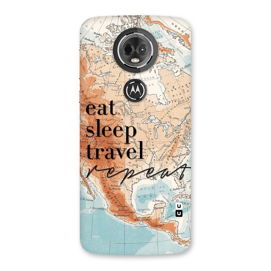 Travel Repeat Back Case for Moto E5 Plus