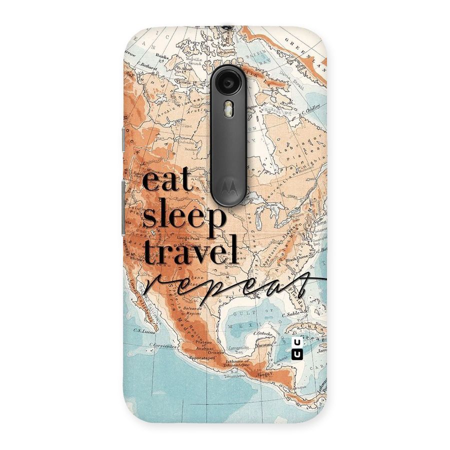 Travel Repeat Back Case for Moto G3