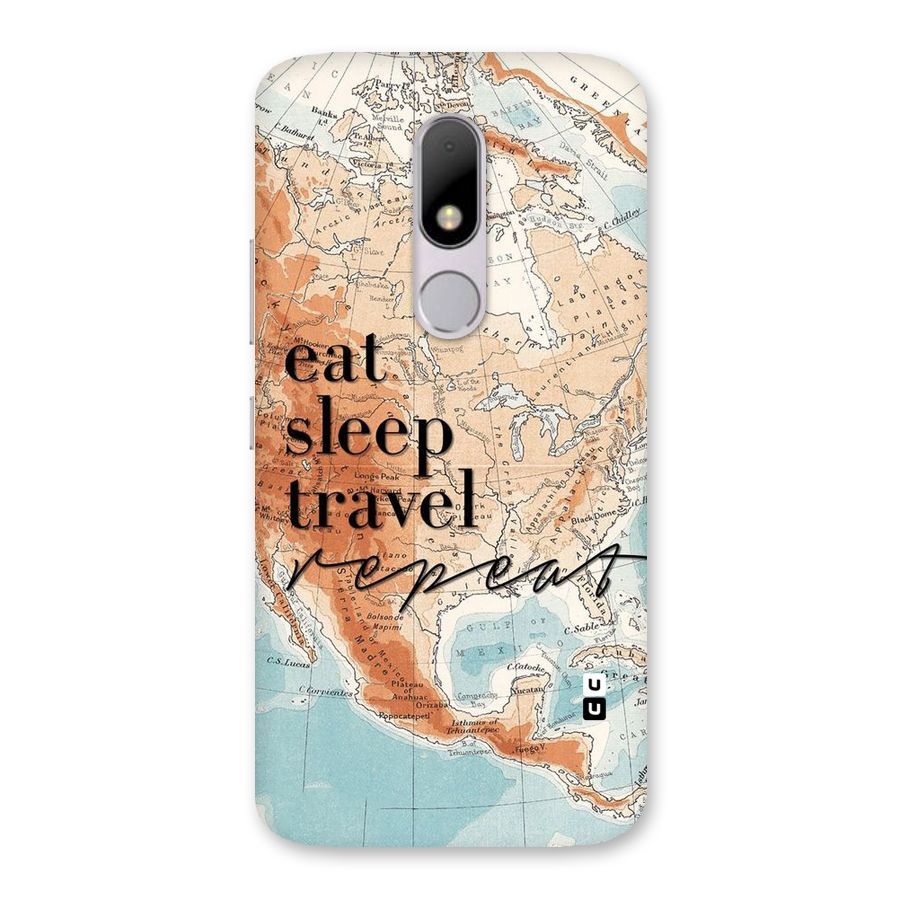 Travel Repeat Back Case for Moto M