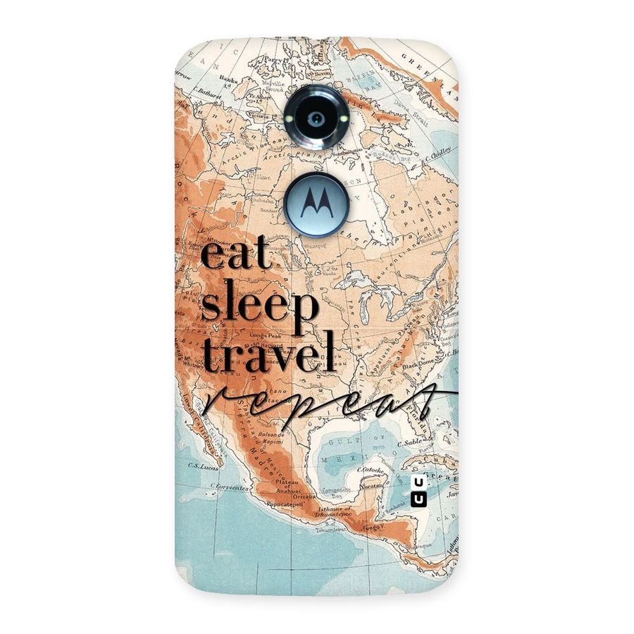 Travel Repeat Back Case for Moto X 2nd Gen