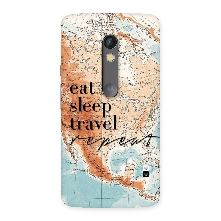 Travel Repeat Back Case for Moto X Play