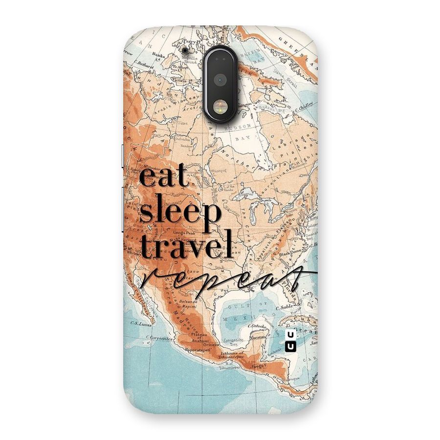 Travel Repeat Back Case for Motorola Moto G4