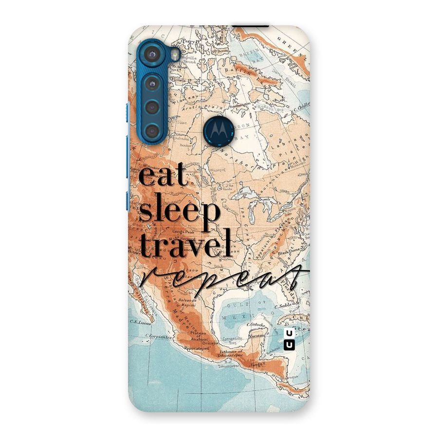 Travel Repeat Back Case for Motorola One Fusion Plus