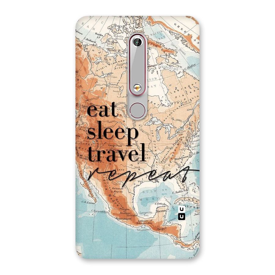 Travel Repeat Back Case for Nokia 6.1