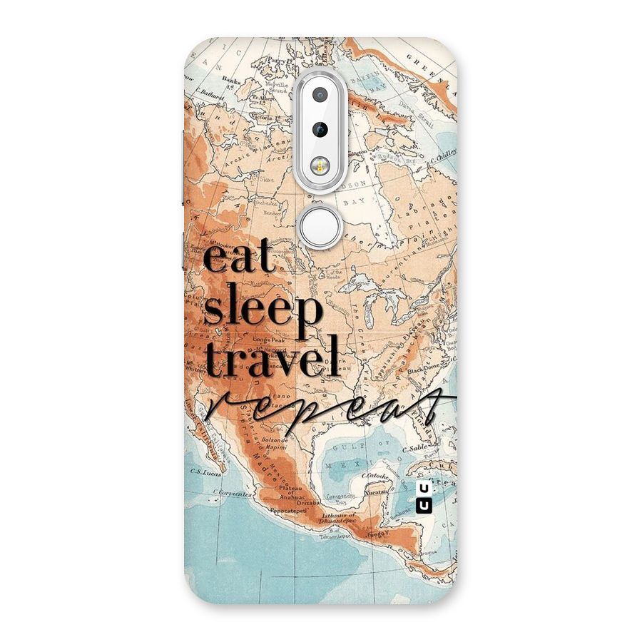 Travel Repeat Back Case for Nokia 6.1 Plus