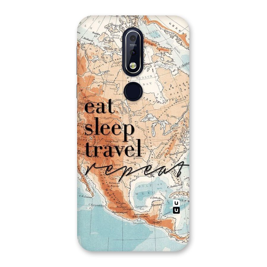 Travel Repeat Back Case for Nokia 7.1