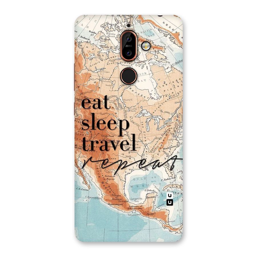 Travel Repeat Back Case for Nokia 7 Plus