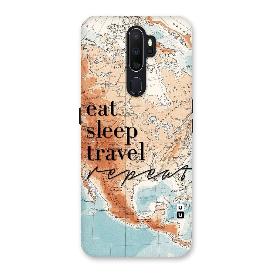 Travel Repeat Back Case for Oppo A5 (2020)