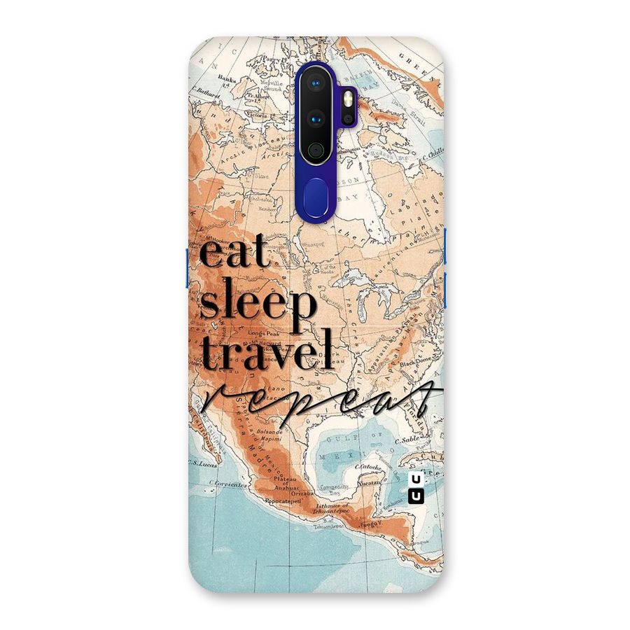 Travel Repeat Back Case for Oppo A9 (2020)