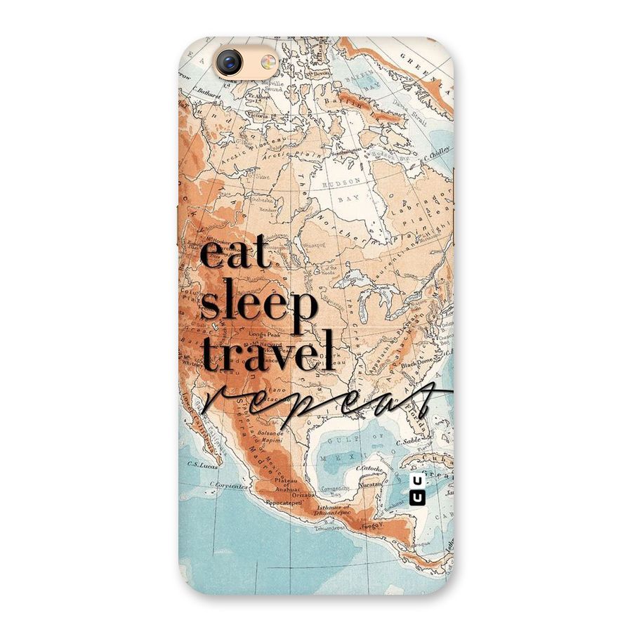 Travel Repeat Back Case for Oppo F3 Plus