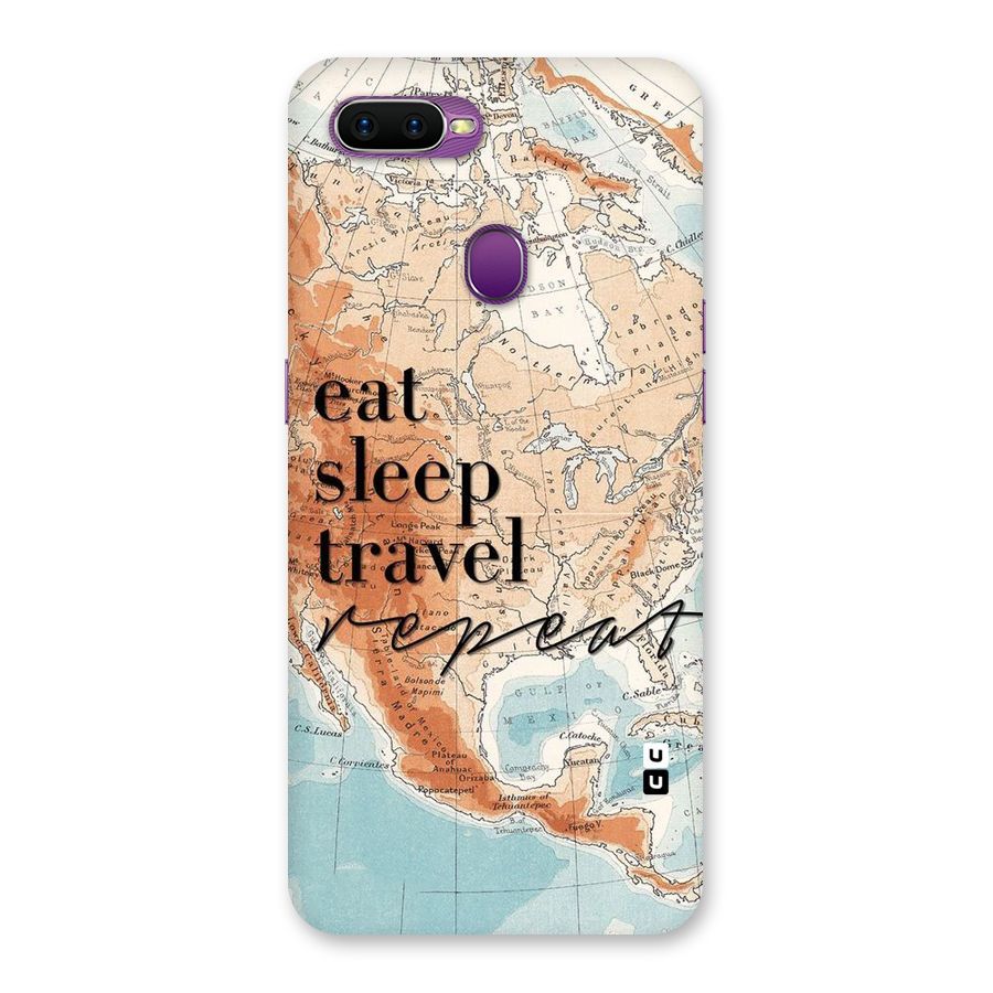 Travel Repeat Back Case for Oppo F9