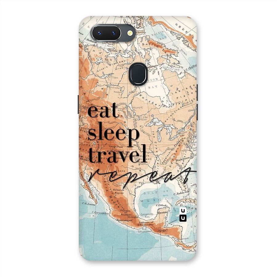Travel Repeat Back Case for Oppo Realme 2