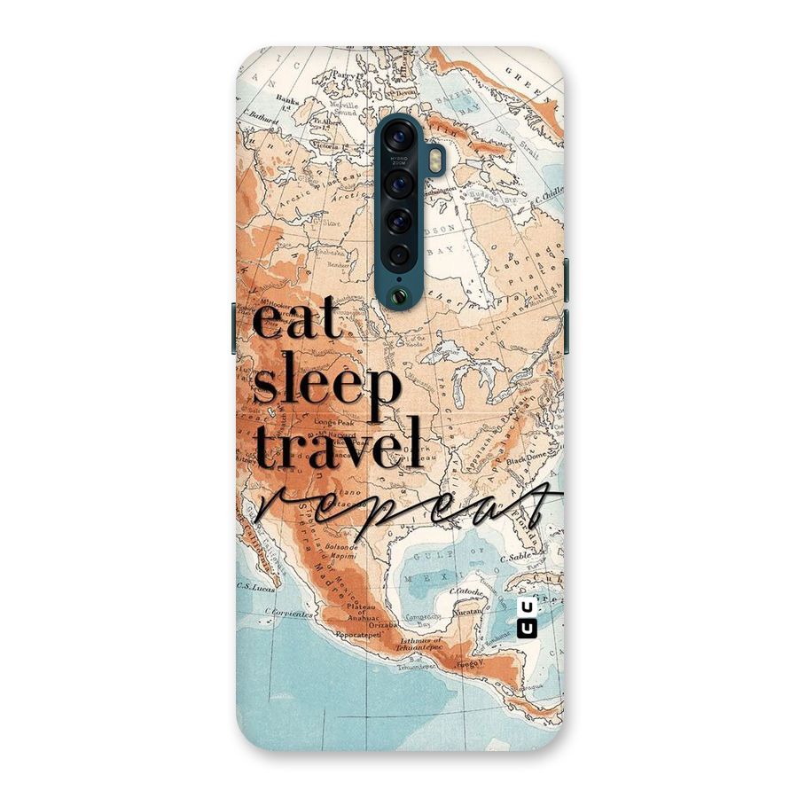 Travel Repeat Back Case for Oppo Reno2