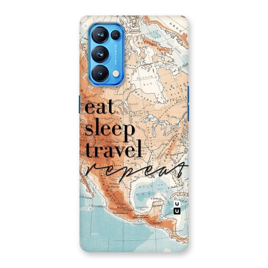 Travel Repeat Back Case for Oppo Reno5 Pro 5G
