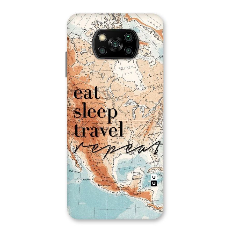 Travel Repeat Back Case for Poco X3