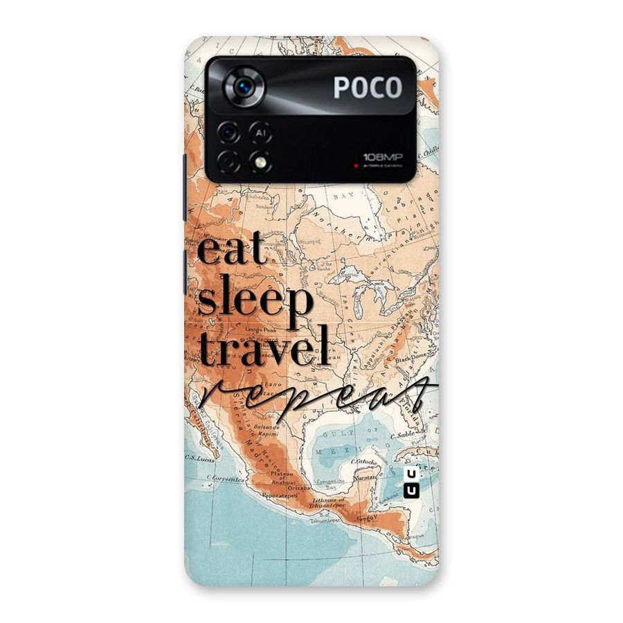 Travel Repeat Back Case for Poco X4 Pro 5G