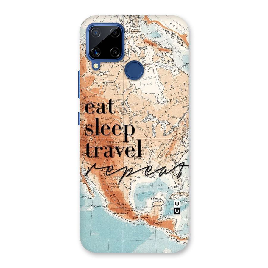 Travel Repeat Back Case for Realme C15