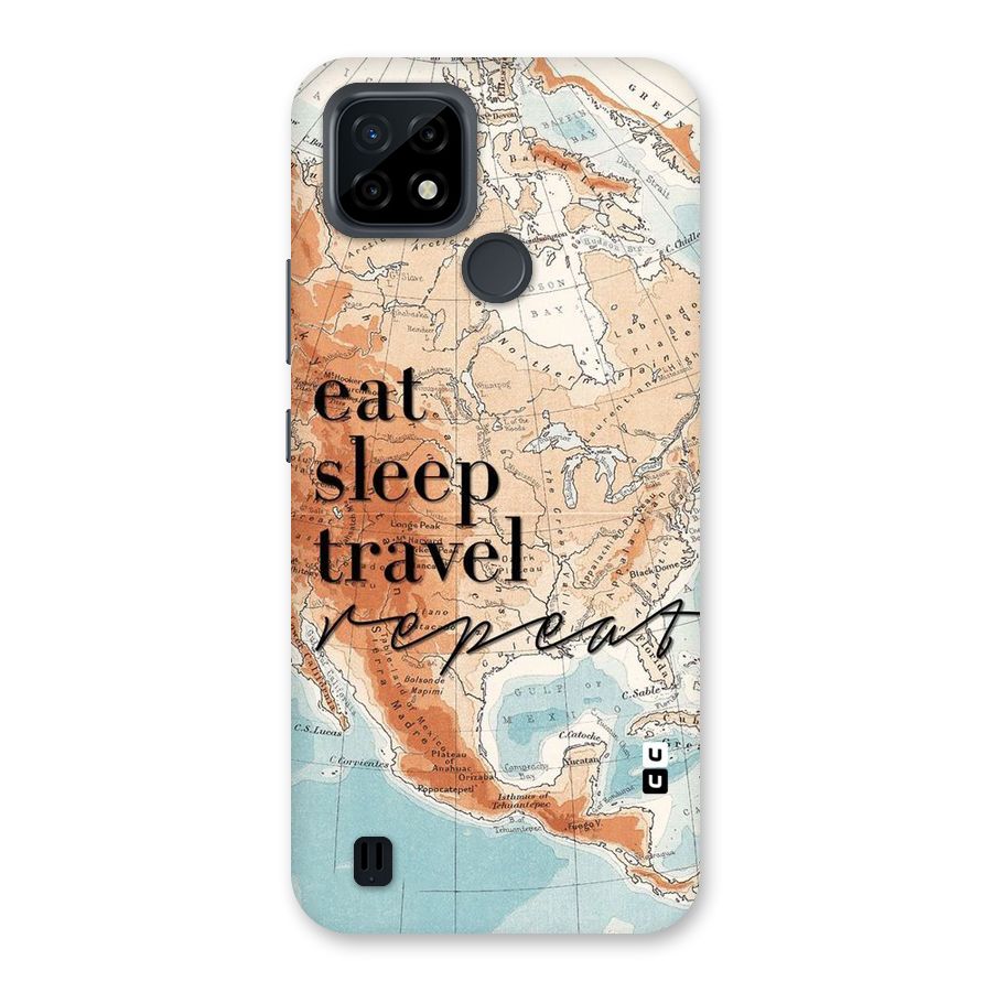 Travel Repeat Back Case for Realme C21