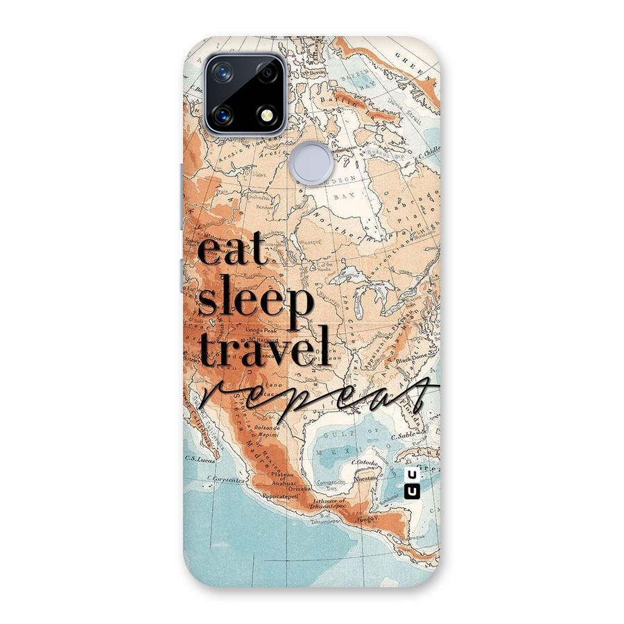 Travel Repeat Back Case for Realme Narzo 20