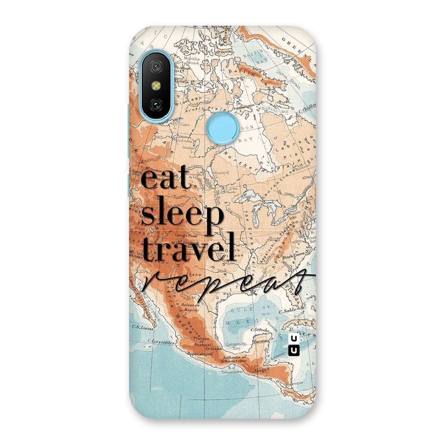 Travel Repeat Back Case for Redmi 6 Pro