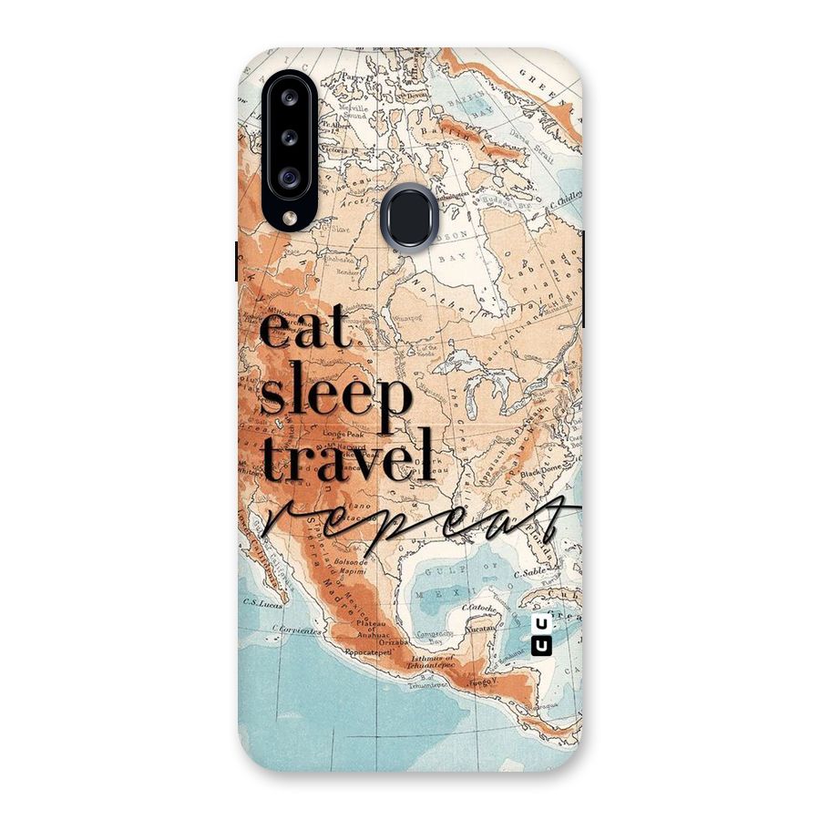 Travel Repeat Back Case for Samsung Galaxy A20s