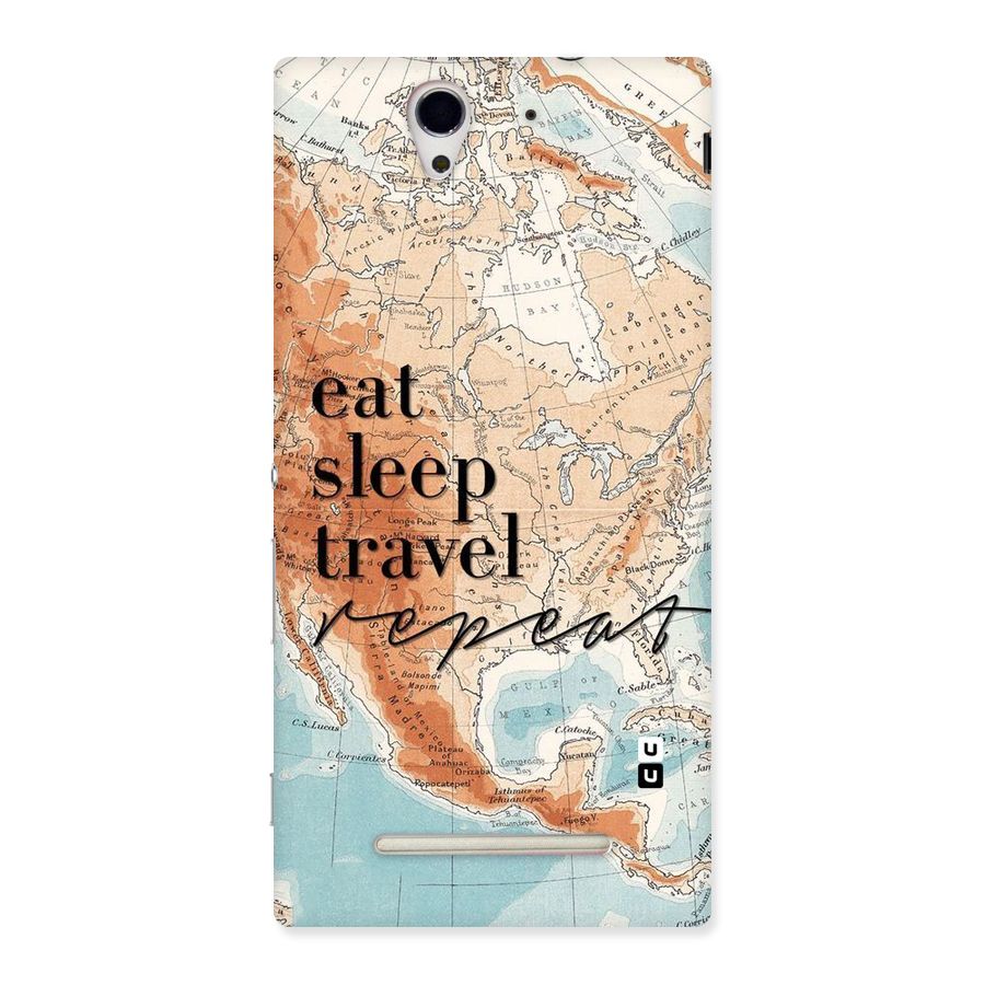 Travel Repeat Back Case for Sony Xperia C3