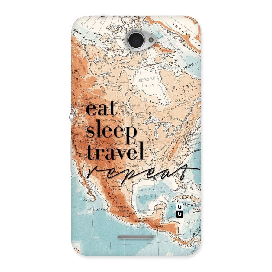 Travel Repeat Back Case for Sony Xperia E4