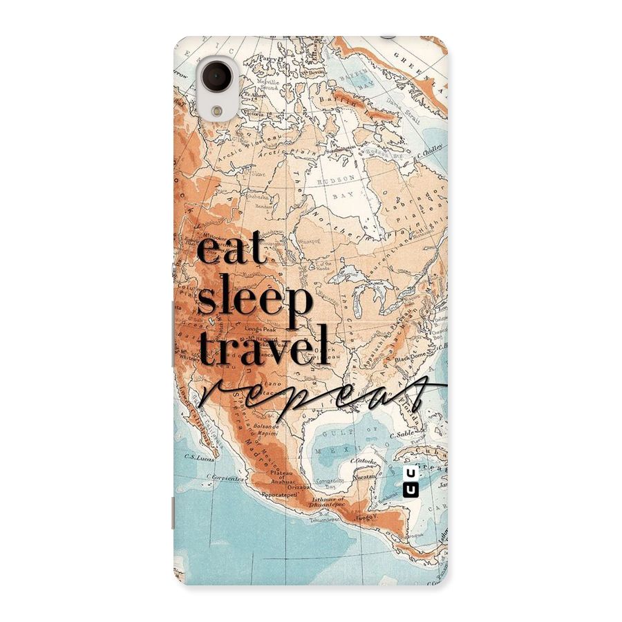 Travel Repeat Back Case for Sony Xperia M4