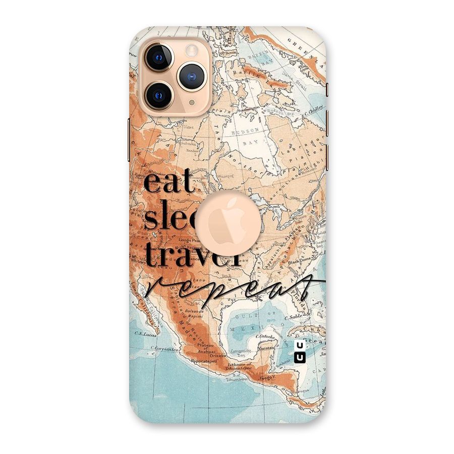 Travel Repeat Back Case for iPhone 11 Pro Max Logo Cut