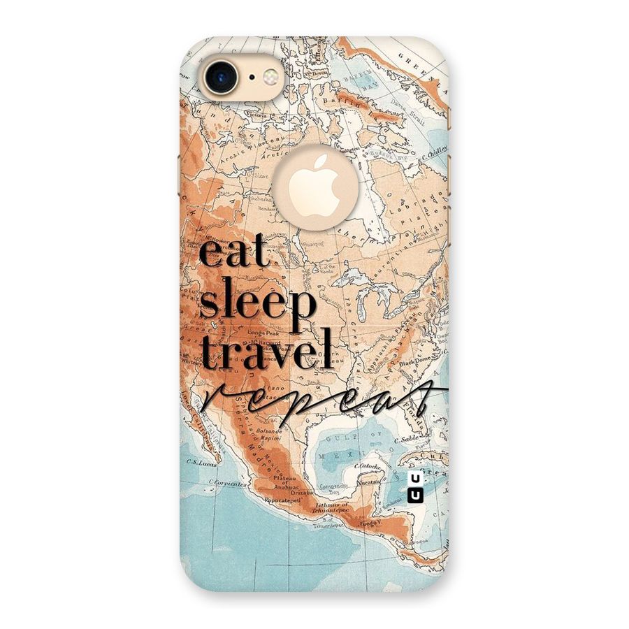 Travel Repeat Back Case for iPhone 7 Logo Cut
