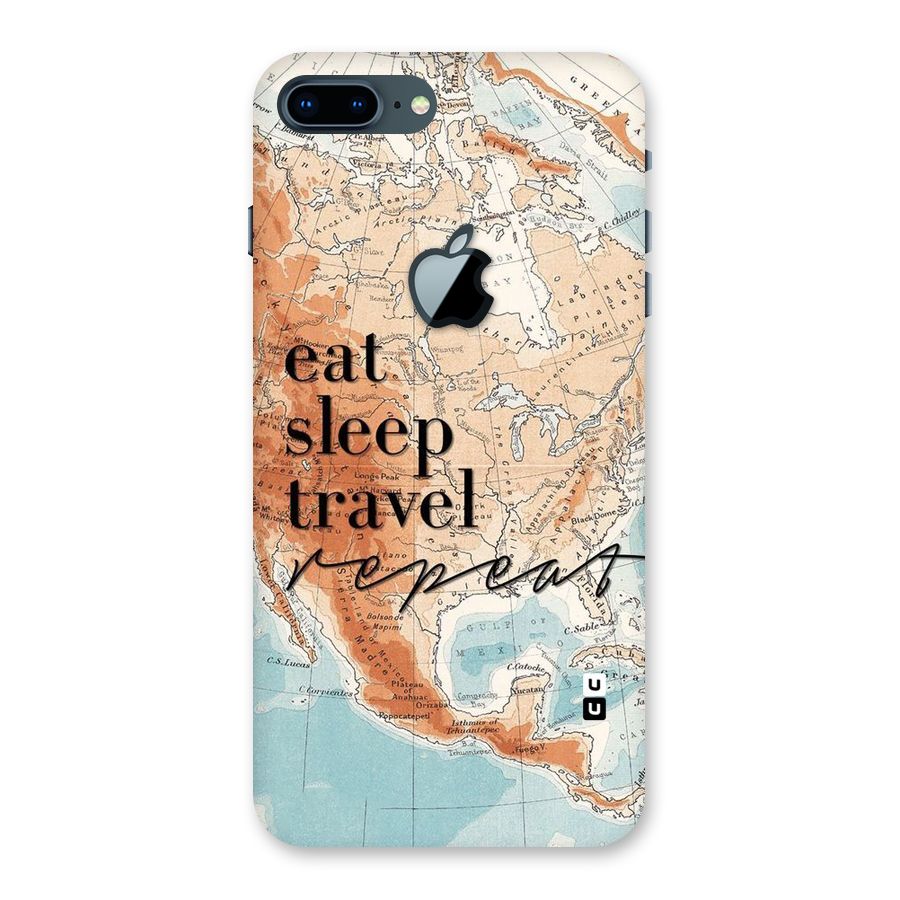Travel Repeat Back Case for iPhone 7 Plus Apple Cut