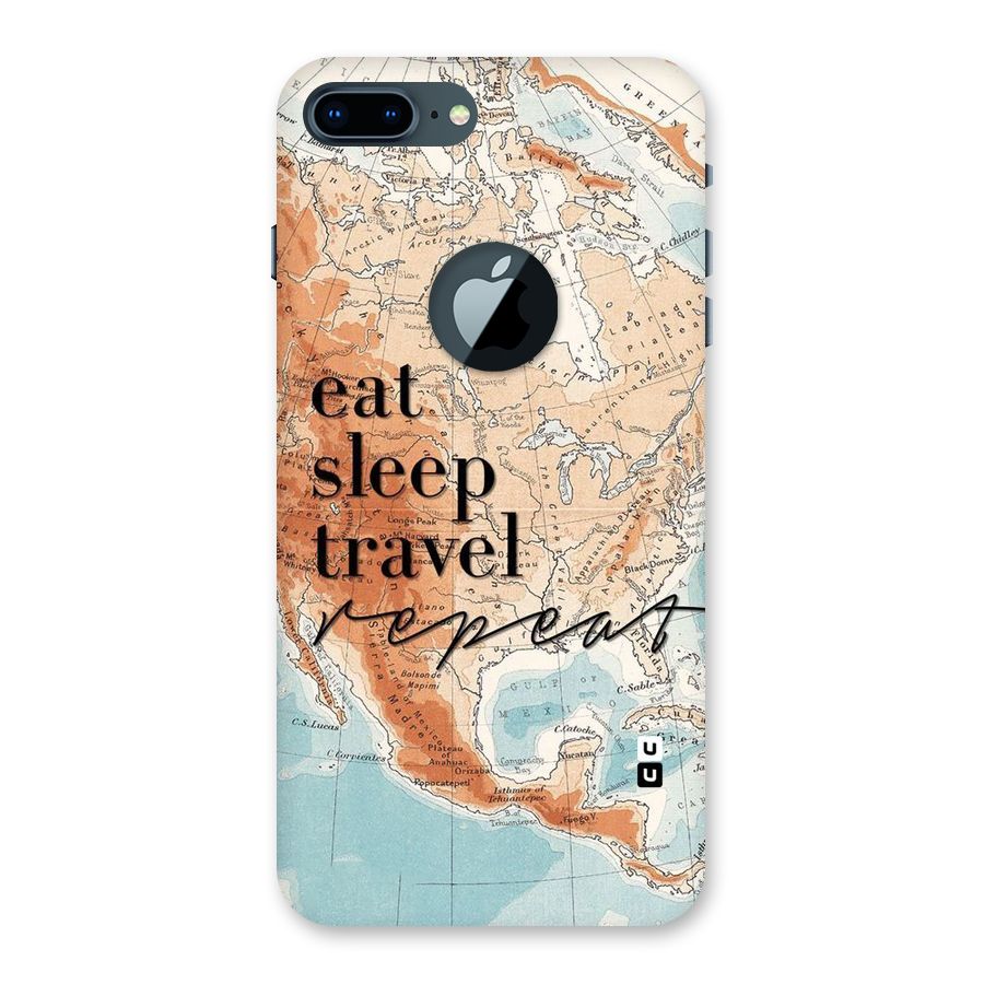 Travel Repeat Back Case for iPhone 7 Plus Logo Cut