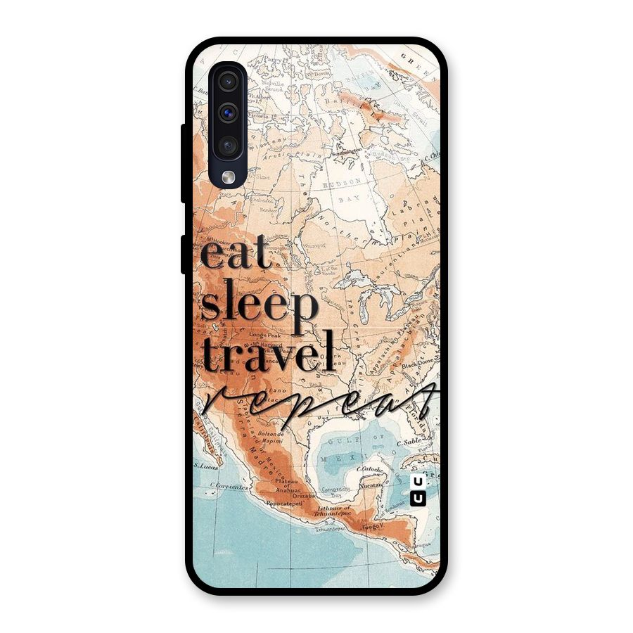 Travel Repeat Glass Back Case for Galaxy A30s