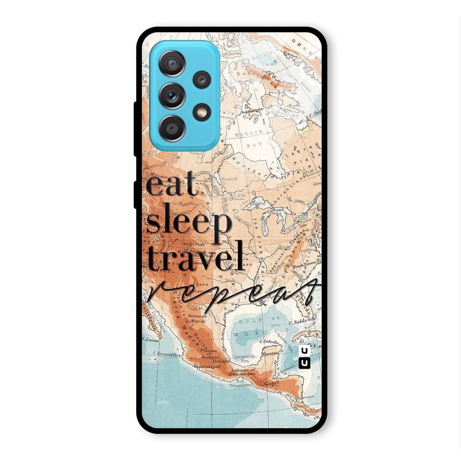 Travel Repeat Glass Back Case for Galaxy A52