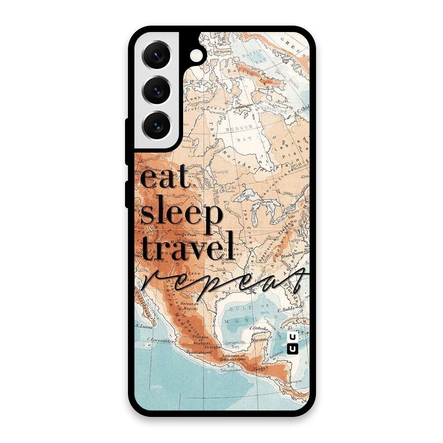 Travel Repeat Glass Back Case for Galaxy S22 Plus 5G