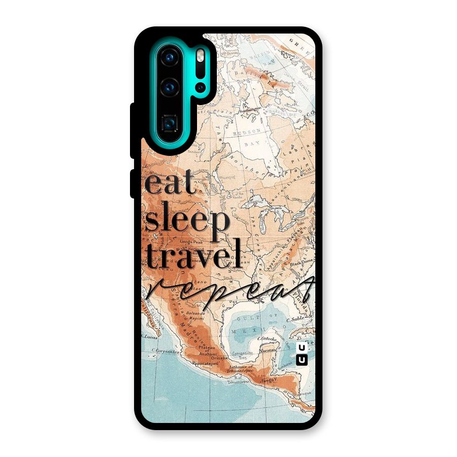 Travel Repeat Glass Back Case for Huawei P30 Pro