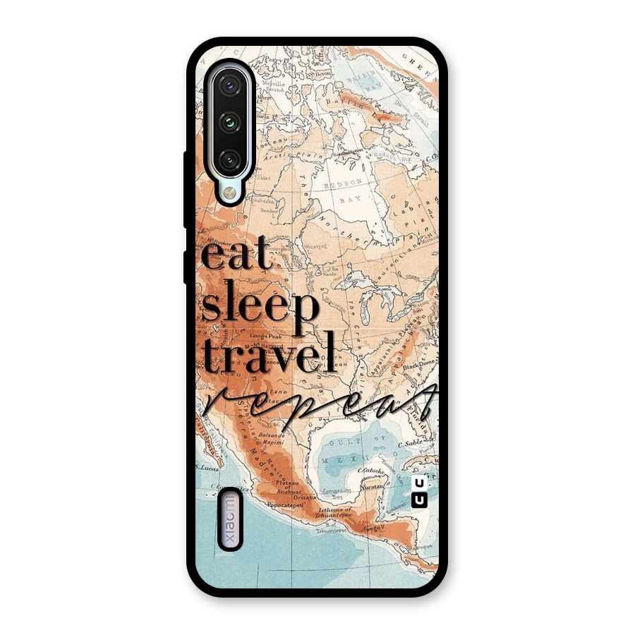 Travel Repeat Glass Back Case for Mi A3
