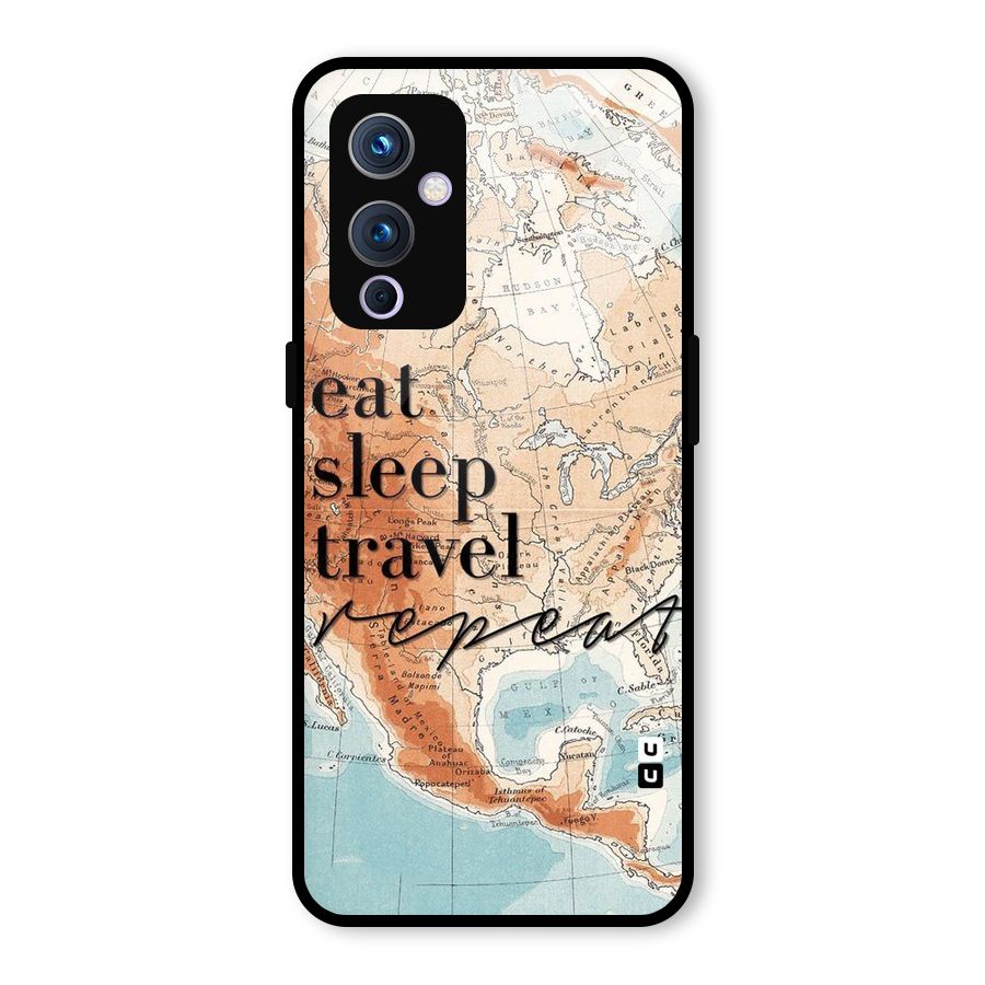 Travel Repeat Glass Back Case for OnePlus 9