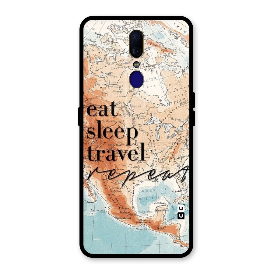 Travel Repeat Glass Back Case for Oppo F11