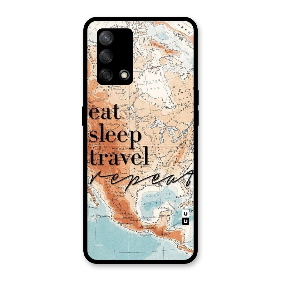 Travel Repeat Glass Back Case for Oppo F19