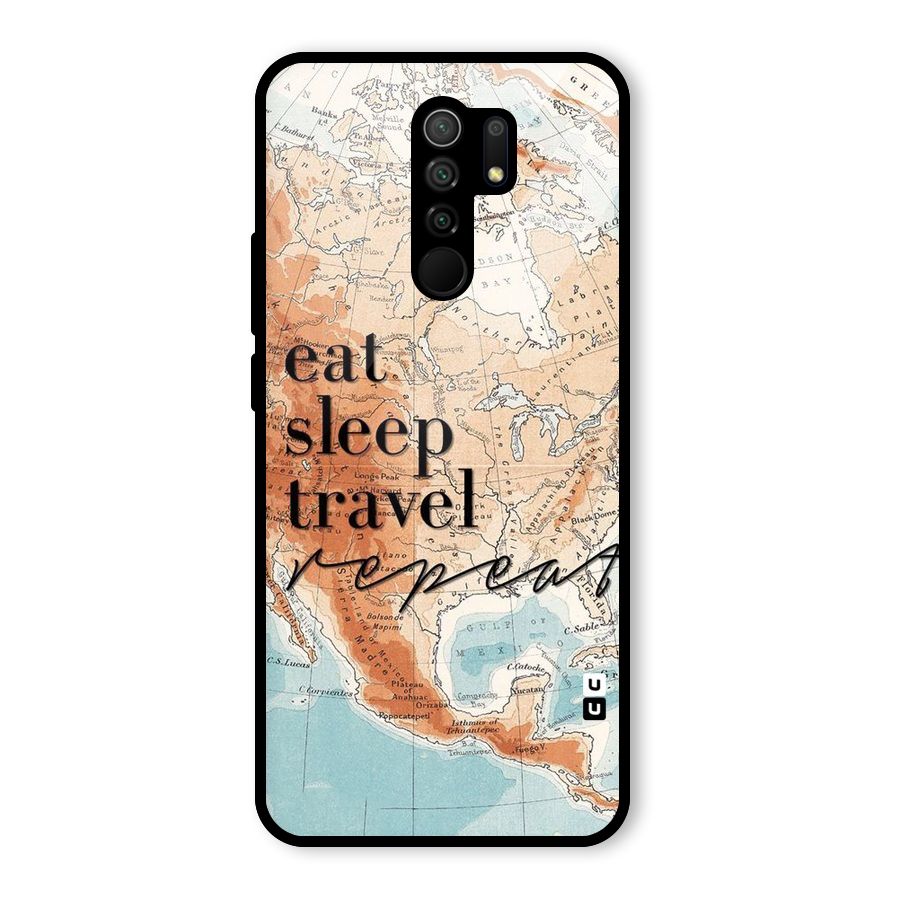 Travel Repeat Glass Back Case for Poco M2