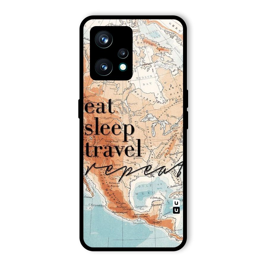 Travel Repeat Glass Back Case for Realme 9 Pro Plus 5G