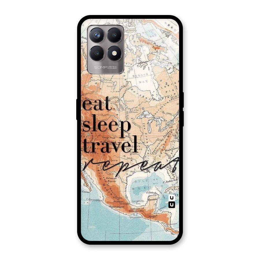 Travel Repeat Glass Back Case for Realme Narzo 50